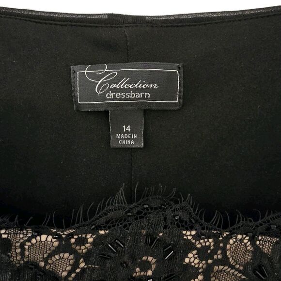 Draped Black Whimsigoth Witchy Goth Party Dress By Collection Dressbarn Size 14 - Picture 5 of 12